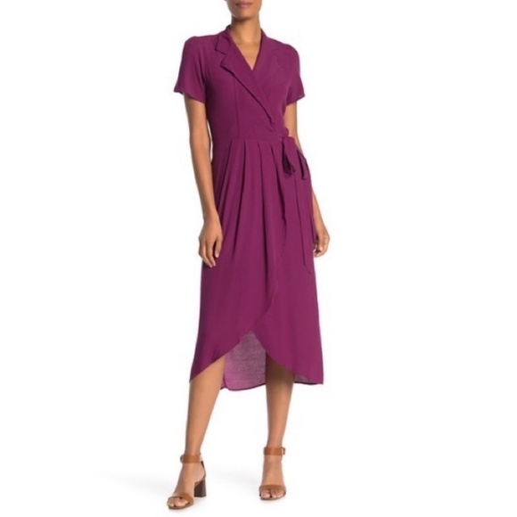 Yumi Kim Meet Greet Wrap Dress Purple 